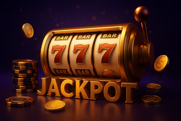 老虎機玩法特色：轉軸、符號與累積彩金展示