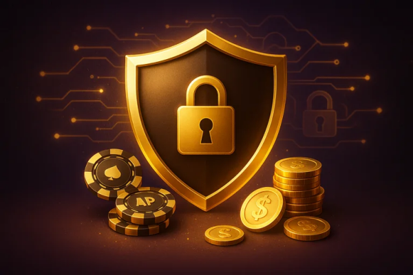 世博娛樂APP安全保障，金色盾牌與資金保護（發財風格）