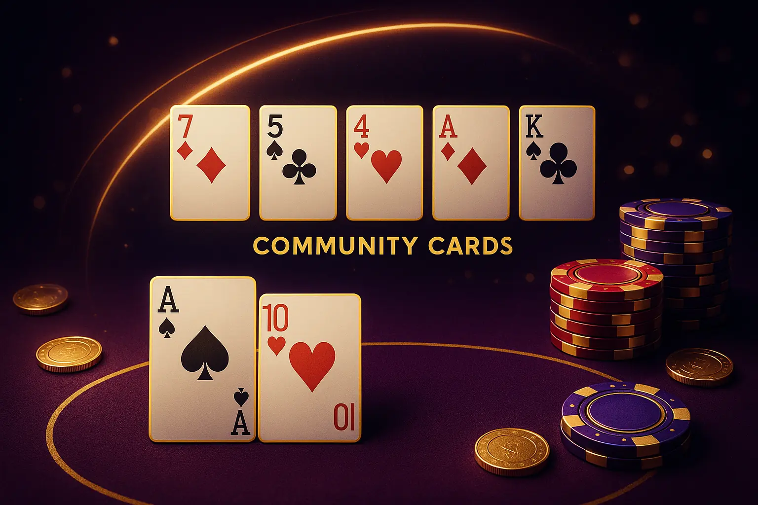 德州撲克遊戲桌與牌靴俯視圖