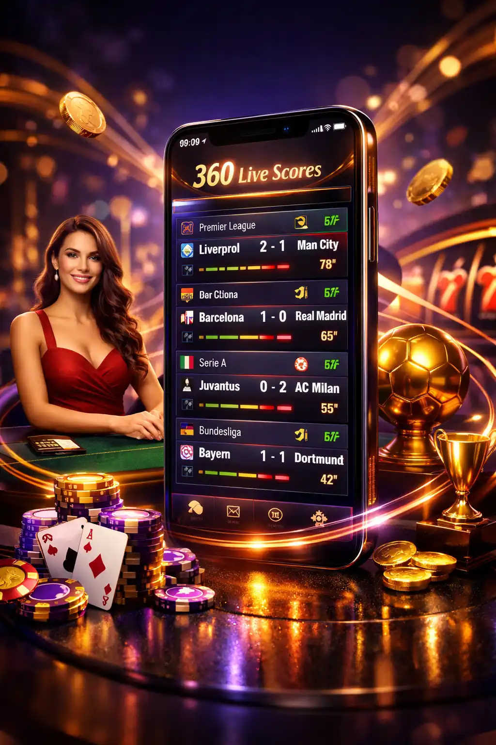 360足球即時比分顯示多場足球賽事即時狀態