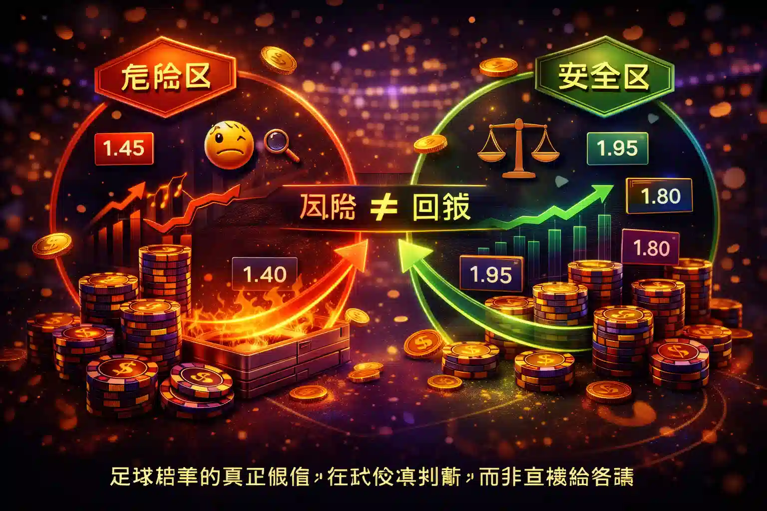 足球賠率分析常见误区与风险示意