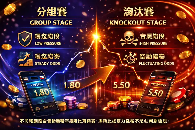 世界盃賽制與賠率變化關係圖