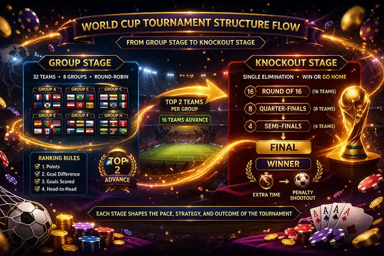 世界盃分組賽到淘汰賽流程圖