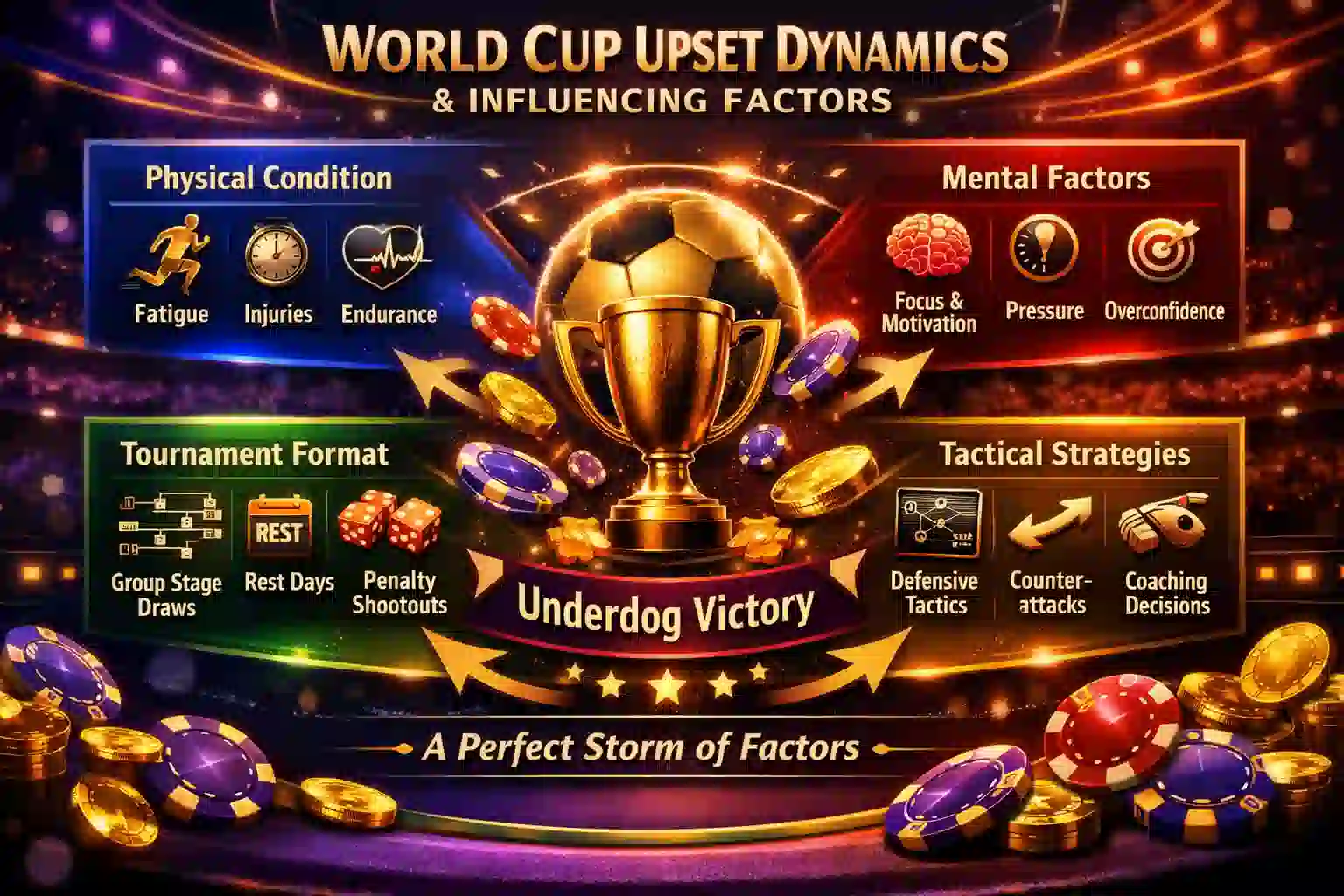 世界盃冷門產生機制與影響因素圖