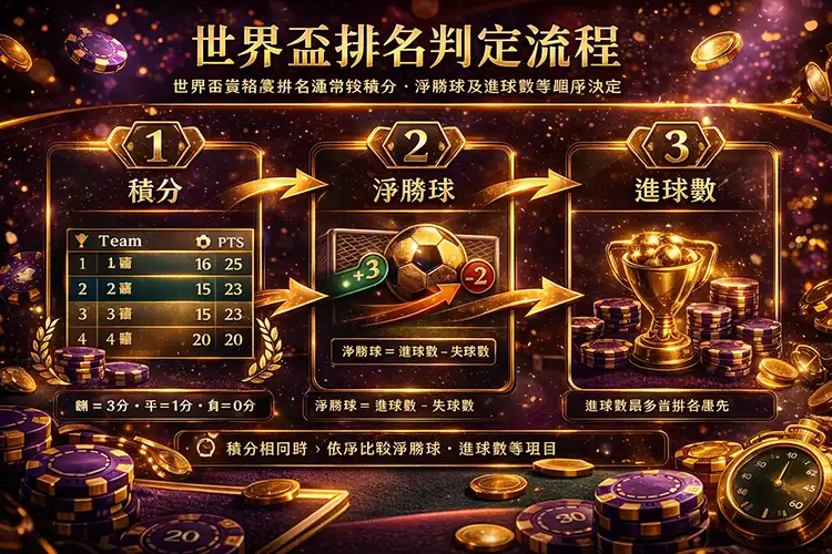 世界盃排名判定流程